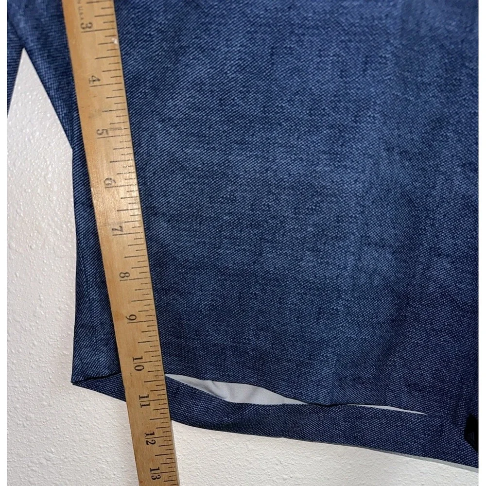 Adidas Men's 365 Golf Shorts Size 38 Navy Blue‎ Patterned Stretch Waistband